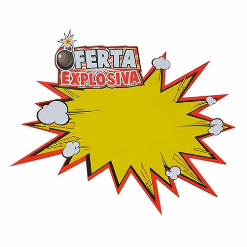 Cartaz Oferta Explosiva Splash Mod. 315 26x20cm Cód. 2508