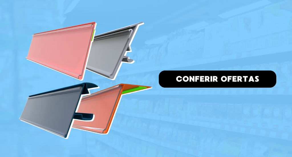 Porta Etiquetas para Gôndola